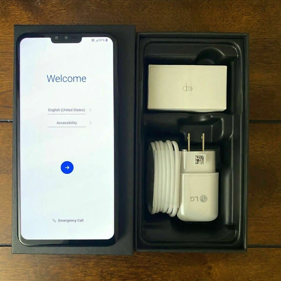 Smartphone LG V40 ThinQ V405UA 64GB V409N V405EBW 128GB 4G Desbloqueado Nuevo Sellado Foto 4 de 4