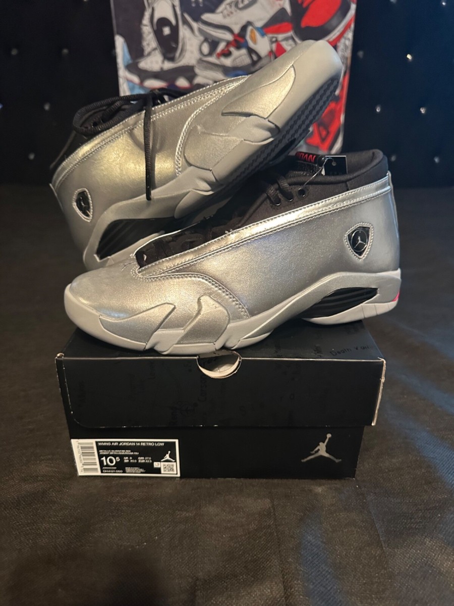 Size 10.5 - Air Jordan 14 Retro Low Metallic Silver W | eBay Size 10.5 - Air Jordan 14 Retro Low Metallic Silver W | eBay