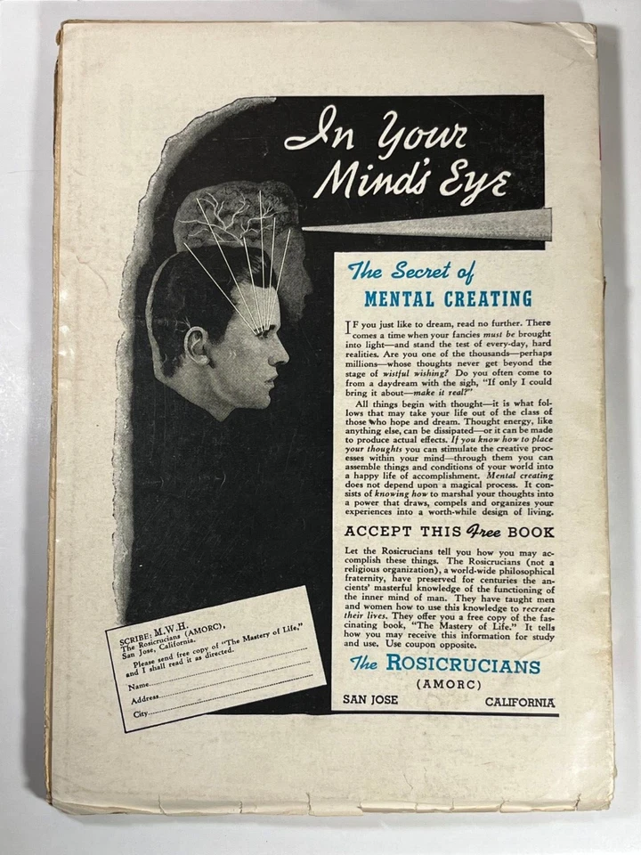 Vintage Pulp Fiction AMAZING STORIES January 1953 Horror Science Fiction v 27 #1 Foto 3 de 4