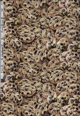 Brown Chocolate Chip Cookies from Smart Cookie  by Timeless Treasures bty
