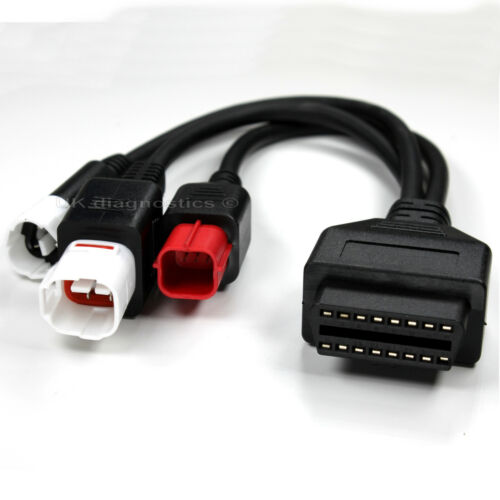 Yamaha 3, 4 and 5 pin OBD2 Diagnostic Cable OBD Fault Code Reader Adaptor - 第 1/2 張圖片