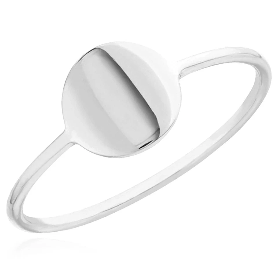 14K Gold Yellow White Rose Round Disc Band Cocktail Ring - Image 3 of 4