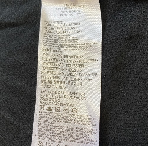 Nike Full Zip Jacket Youth Boys 6 Black Gray Colorblock Pockets Swoosh Y2K - Picture 5 of 10