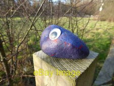 Photo 6x4 Googly-eyed pebble on a fence post at Forton Heath Fitz/SJ4417  c2021