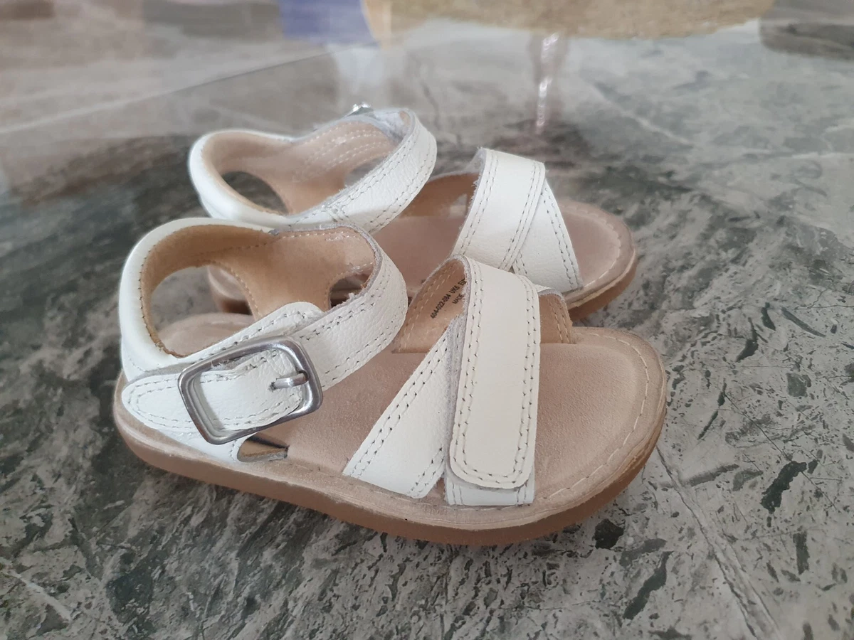 White baby sandals size 4 sale