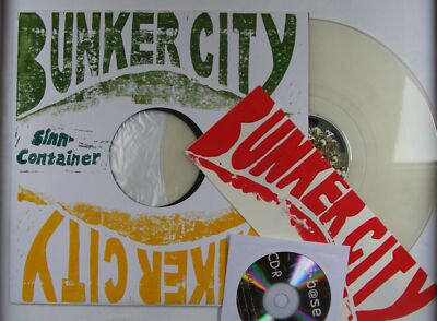 Bunker City Sinn-Container GER LP 2014 Ltd 50 Copies Clear Vinyl + Ins Post Punk