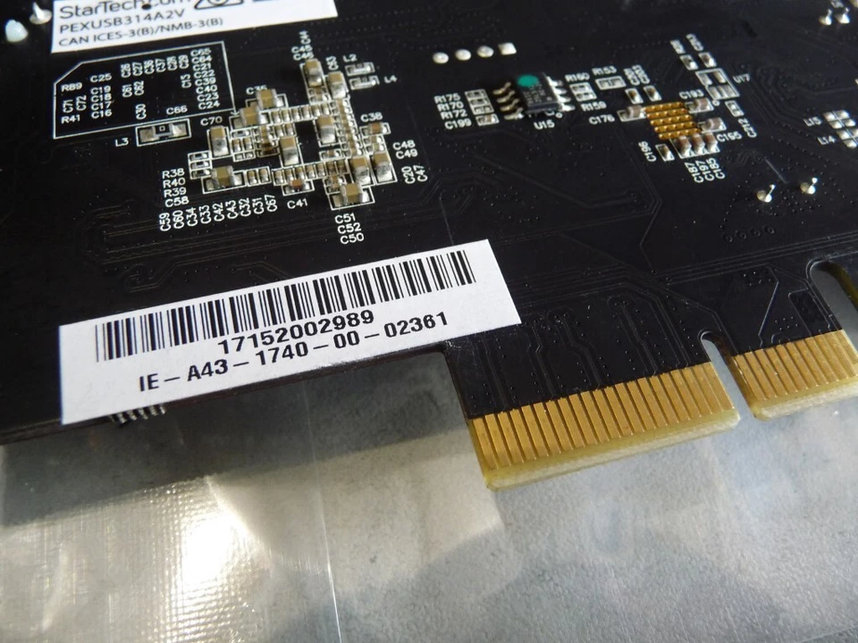 AU SELLER Star Tech 4-Port USB-A 3.1 PCIe Controller Card PEXUSB314A2V - TESTED - Image 3 of 4