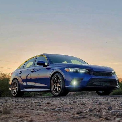 6 molduras de oscurecimiento de ventana cromadas para accesorios Honda Civic Sedán 2016-2021 - Imagen 9 de 12