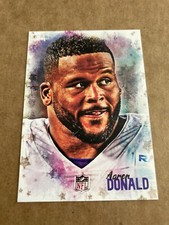🏈 (1/1) AARON DONALD - rams 🏈 ACEO Fine Art Card RARE SP !!