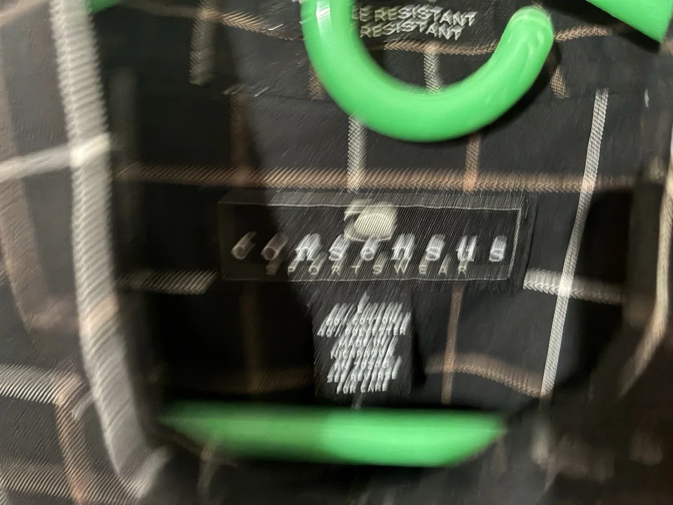 Camisa Consensus Sportswear Adulto Grande Negra A Cuadros Manga Larga Con Botones Foto 3 de 4