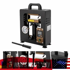 10 Ton Hydraulic Heat Press Machine with Dual 2.4"X4.7" Dab Heated Plates 900W