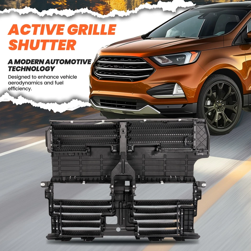 Radiator Grille Control Shutter Assembly For 2015-2018 Ford Edge 2.0L 2.7L 3.5L Foto 3 de 4