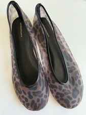 Anthropologie Sheer Leopard Mesh Ballet Flats Size 8