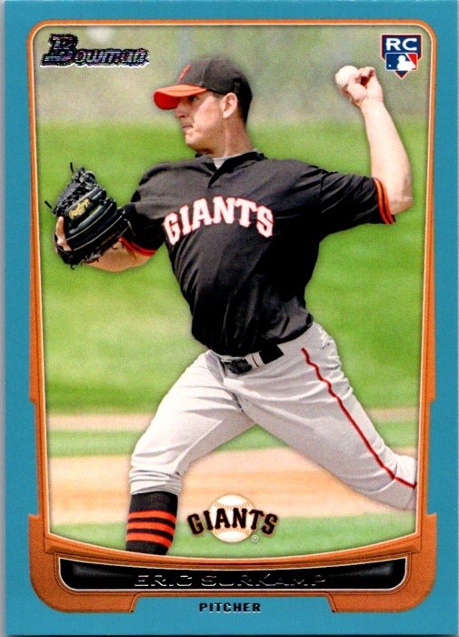 2012 Bowman - Eric Surkamp #200 Blue Border /500 (RC)