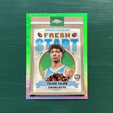 2025 Topps Chrome Tijane Salaün Fresh Start Green Border-  CHARLOTTE HORNETS 