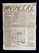 Vincere - Notiziario del Gruppo Fascista P. Delpiano - Appio 1941 - Ventennio