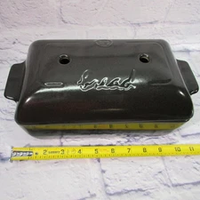 Emile Henry Bread Loaf Baker Covered Ceramic Pan Rectangular Made In France