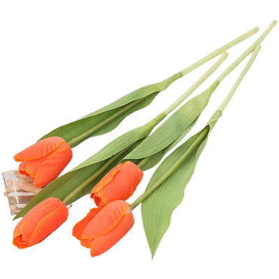 Natürlich aussehende Tulpenblume in Seidenmaterial für Wohnzimmer Esszimmer De