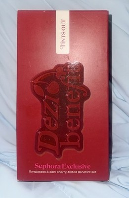 Benefit Dezi Sunglasses & Benetint Liquid Dark Cherry 6mL Sephora Exclusive