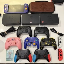 Nintendo Switch Accessory Lot-tv Dock, controllers, joycons, sd cards, ambio