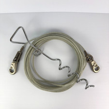 Dog Long Leash Tie-Out Cable Set with Spiral Stake, 120LBS Capacity 30ft