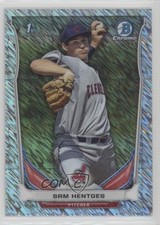 2014 Bowman Draft Chrome Shimmer Refractor 7/15 Sam Hentges #CDP117 2x4