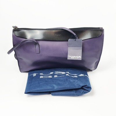 Tosca Blu Purse Handbag Bag Purple Black Made in Italy NOS Dust Bag Vintage