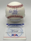 Bob Feller HOF 62 Cleveland Indians Signed Autograph OMLB Baseball PSA DNA *89