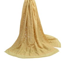 Sushila Vintage Green Dupatta Pure Georgette Silk All Over Woven Long Stole