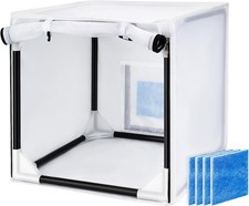 Airbrush Paint Spray Booth,With Filter  Curtain 15 Inch Portable Spray Paint Bo