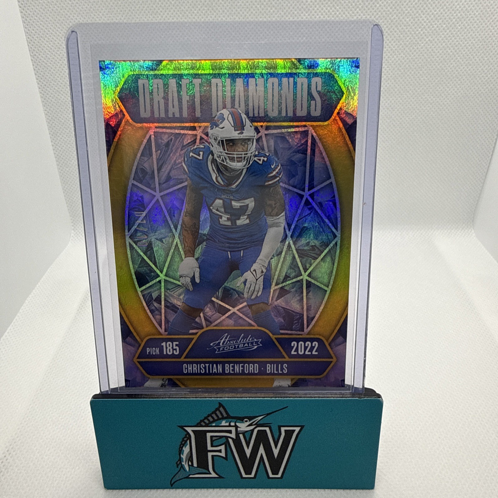 Billetes de oro 1/10 Panini Absolute Draft Diamonds Christian Benford #DD-CBD 2025