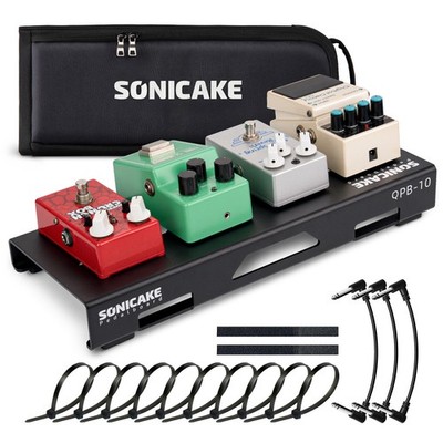 SONICAKE Mini Guitar Pedal Board Guitar Effects Compact Small Pedalboard