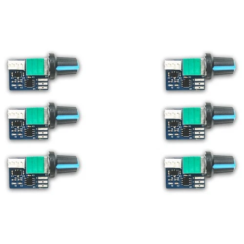 6PCS Computer Case Fan Governor PWM Speed Controller 12V Single Way 4 Pin6388