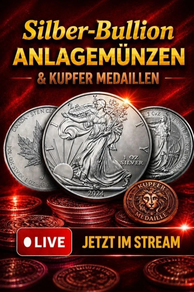 🔥 Silber, Gold & Kupfer Münzen & Medaillen