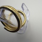 Vintage Modernist Gold Tone Split Open Coil With Bag Of Random Single Earrings. — photo 2