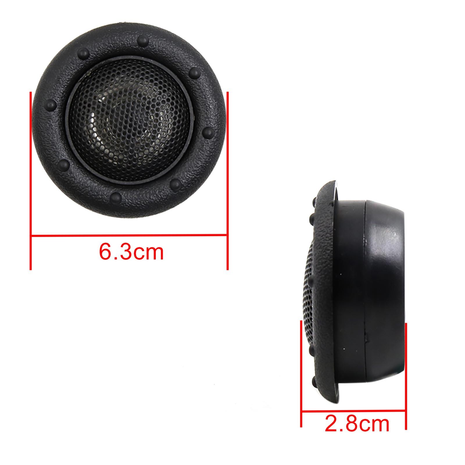 2pcs 2.5" Dome Car Audio Dome Loud Tweeters Speakers 150W 91db