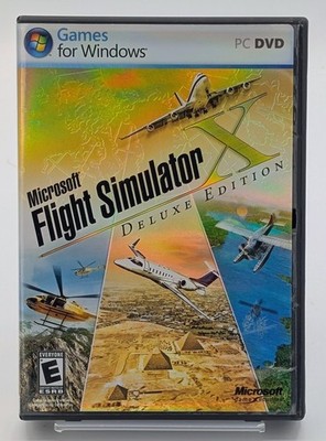 Microsoft Flight Simulator X Deluxe Edition Complete PC 2 Disc Key Included