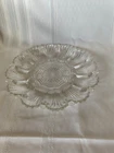 Vintage Anchor Hocking clear glass deviled egg plate