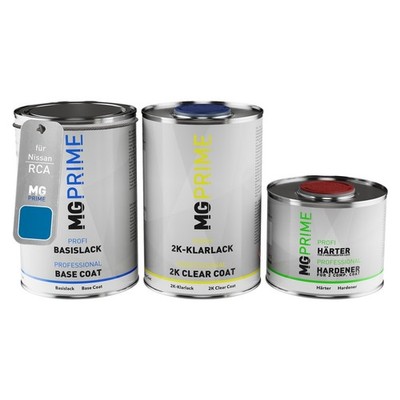 Autolack Dose Set für Nissan RCA Caspian Blue Pearl Metallic spritzfertig 2,5L
