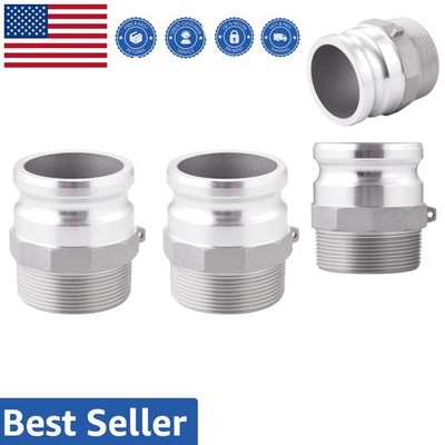 Durable 1'' Female Camlock Fittings in Aluminum - 2 Count, Easy Installation