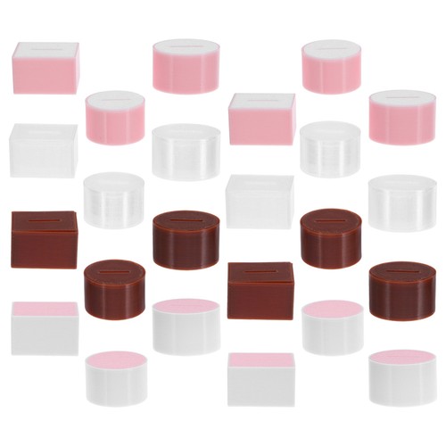24 Piezas Mini Pañuelo - Caja Casa de Muñecas-Pañuelo Accesorios Miniatura - Imagen 7 de 12
