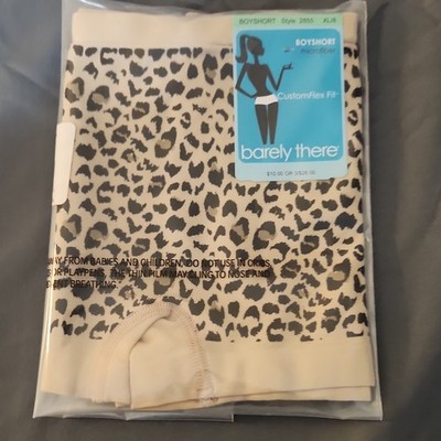 Barely There CustomFlex Fit Boyshort Panties Animal Print Microfiber XL/8 NWT