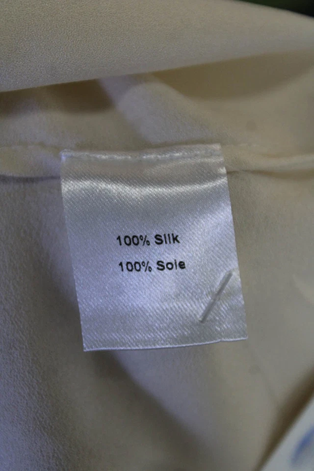 Adam Adam Lippes Womens Silk Short Sleeves Pullover Blouse White Size 6 - Image 4 of 4