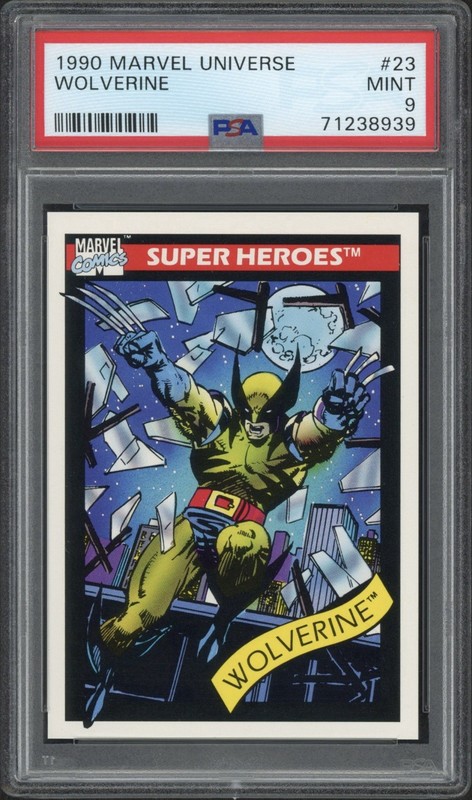 1990 Marvel Universe Wolverine #23 PSA 9 Mint