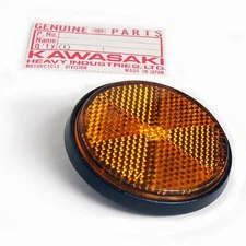 NOS Kawasaki Front Fork Side Orange Stanley Reflector Amber z1 h1 h2 f6 f7 kz400