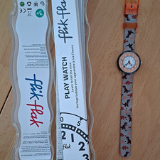 Flik Flak Play Watch Kinderuhr Quarz analog Tiere Kunststoff mit OVP