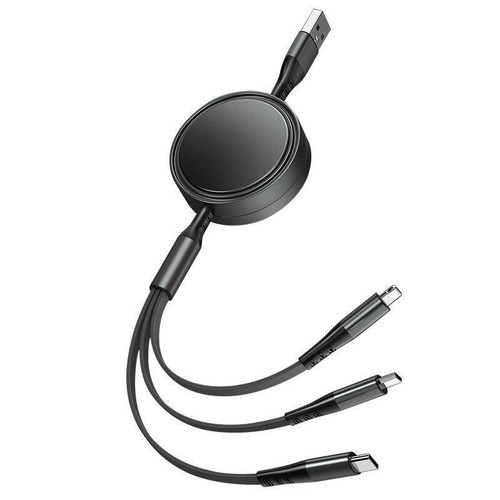 3 in 1 USB To Type C Fast charge PD Stretch Car Charging Cable For Mercedes-Benz - 第 7/8 張圖片