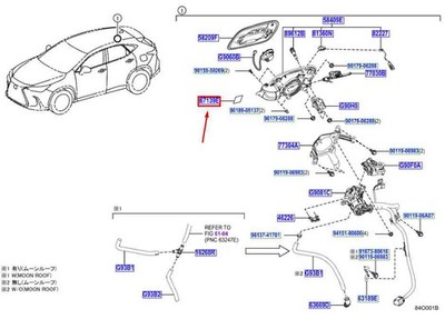 Lexus Lexus NX MK2 AC Ladeanschluss Öffnung Deckel Blatt 6713976030 NEU ORIGINAL