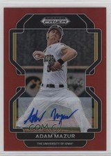 2022 Panini Prizm Draft Picks Red Prizm Auto 10/50 Adam Mazur #PDP53 Auto 11ur