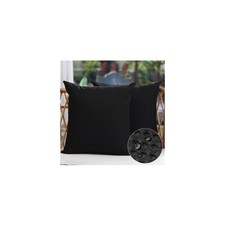 DFXSZ Outdoor Pillow Covers 18X18 Inch Set of 2 18" x Pack 2 , Black